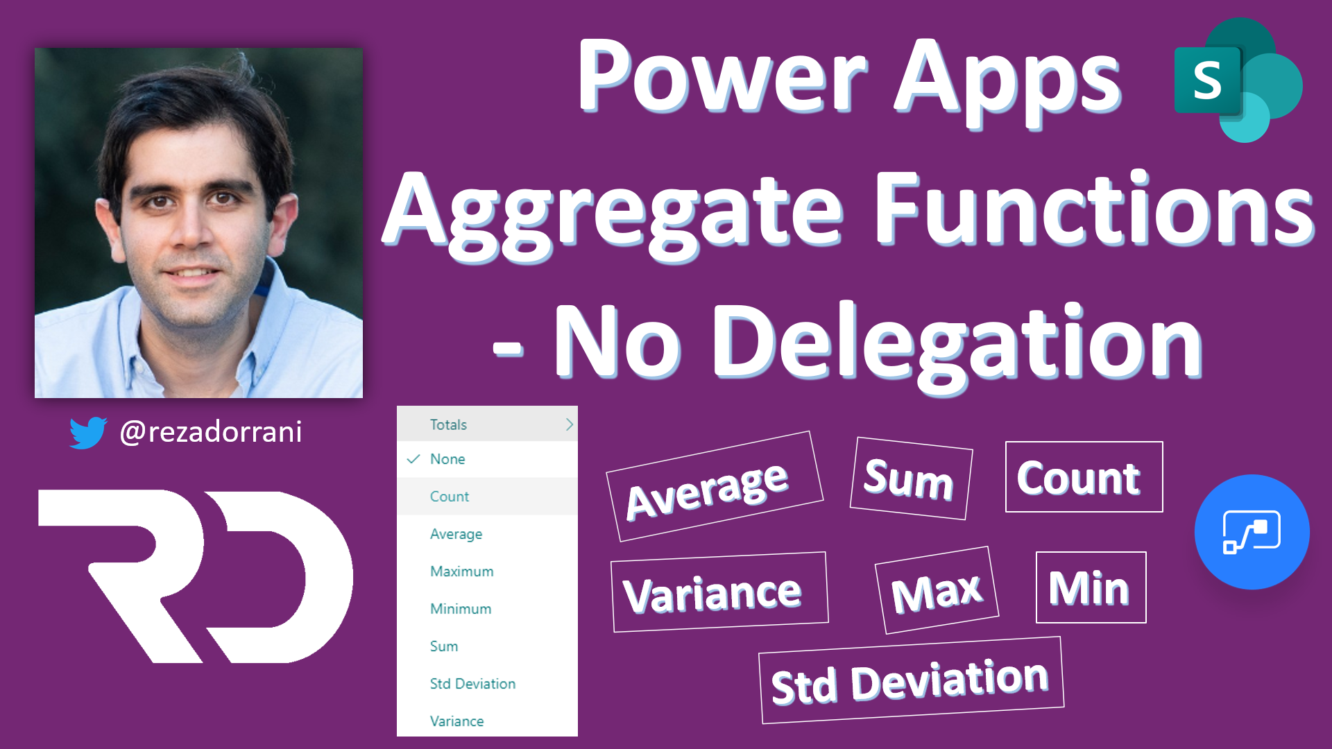 Power Apps Aggregate Functions – No Delegation warnings with Sum, Average, Count