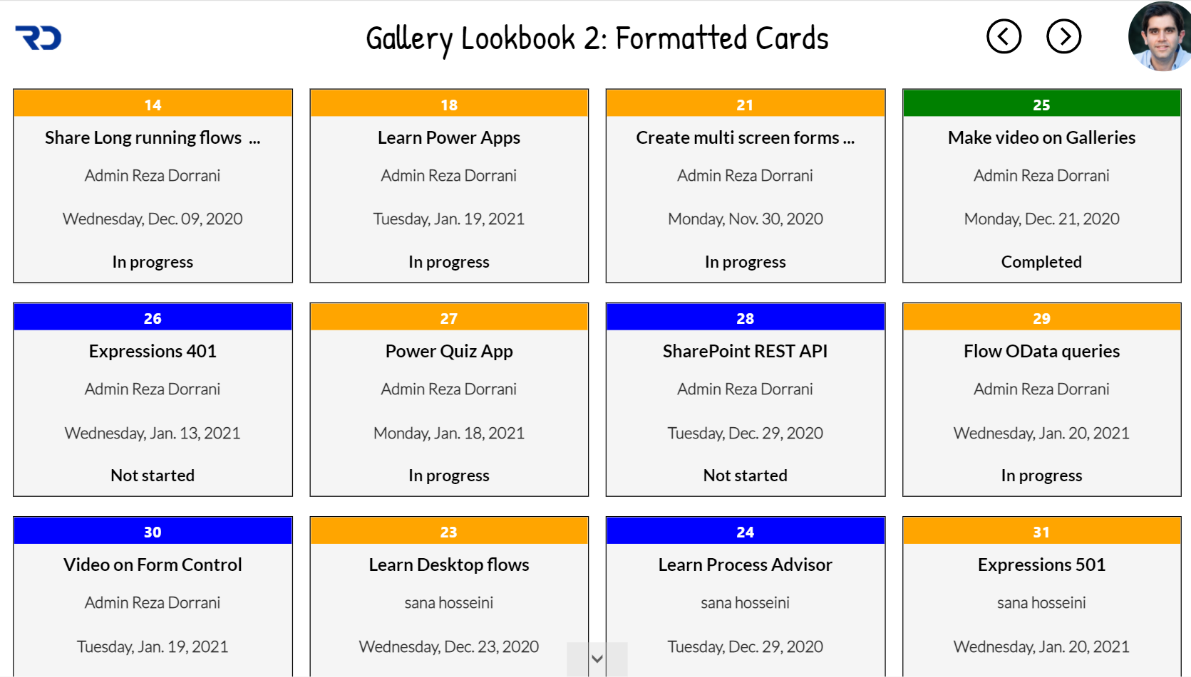 Power Apps Gallery Designs Reza's Blog