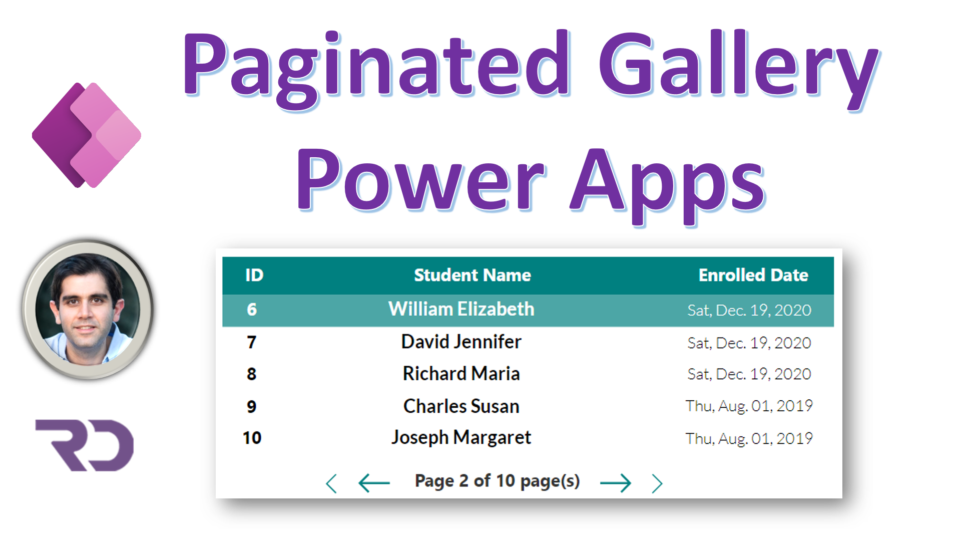 Power Apps Paginated Gallery